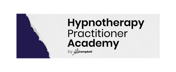 Ali Campbell training - hypnotherapy practitioner academy logo that graduates use as on their websites