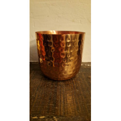 Dimple Copper Container Candle